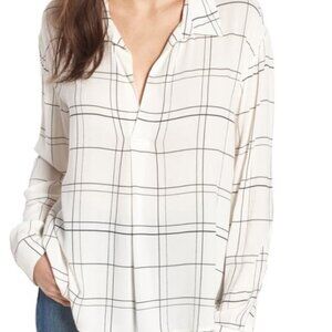 ✨FLASH SALE Leith Windowpane Blouse
